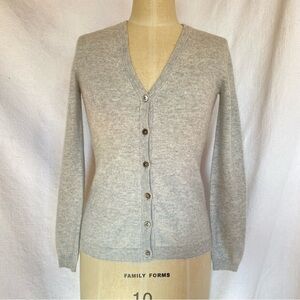 Gobi Mongolian heather grey cashmere XXS/XS cardigan. EUC